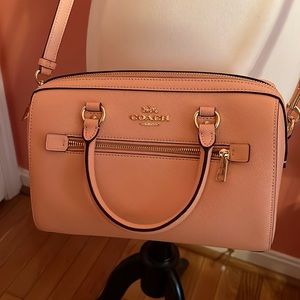 Coach Rowan Satchel Gold/Faded Blush